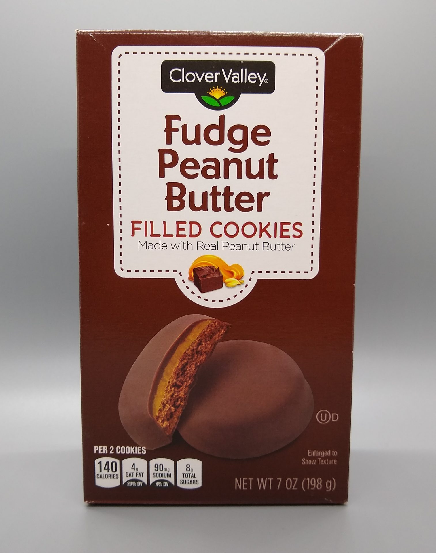 Clover Valley Fudge Peanut Butter Filled Cookies