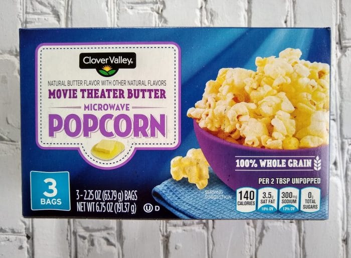Clover Valley Movie Theater Butter Microwave Popcorn