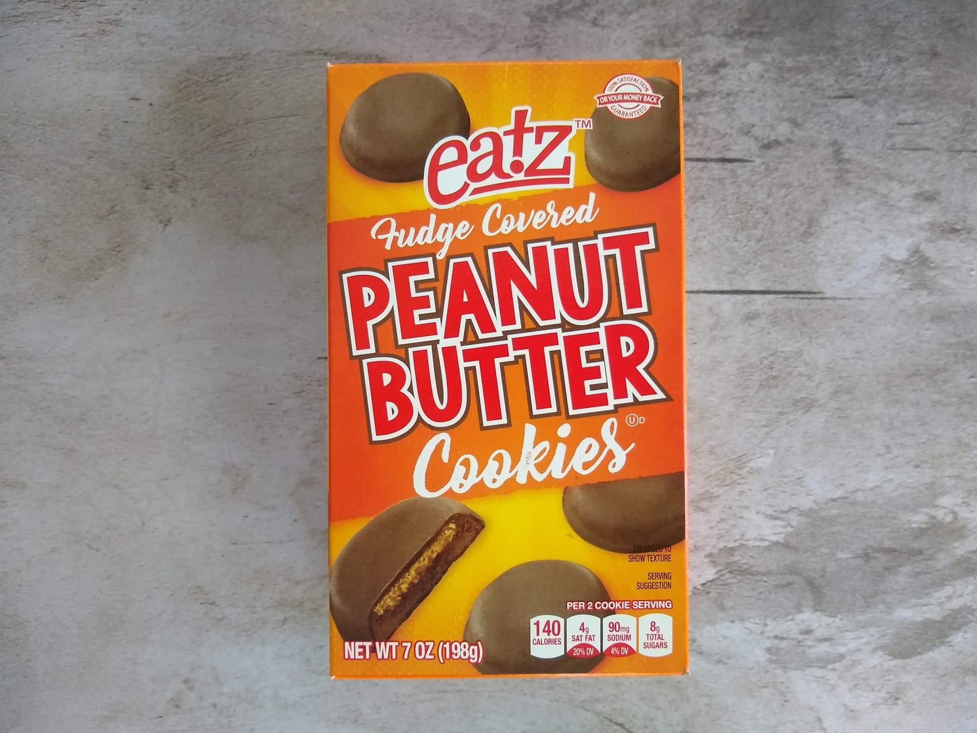 Eatz Fudge Covered Peanut Butter Cookies