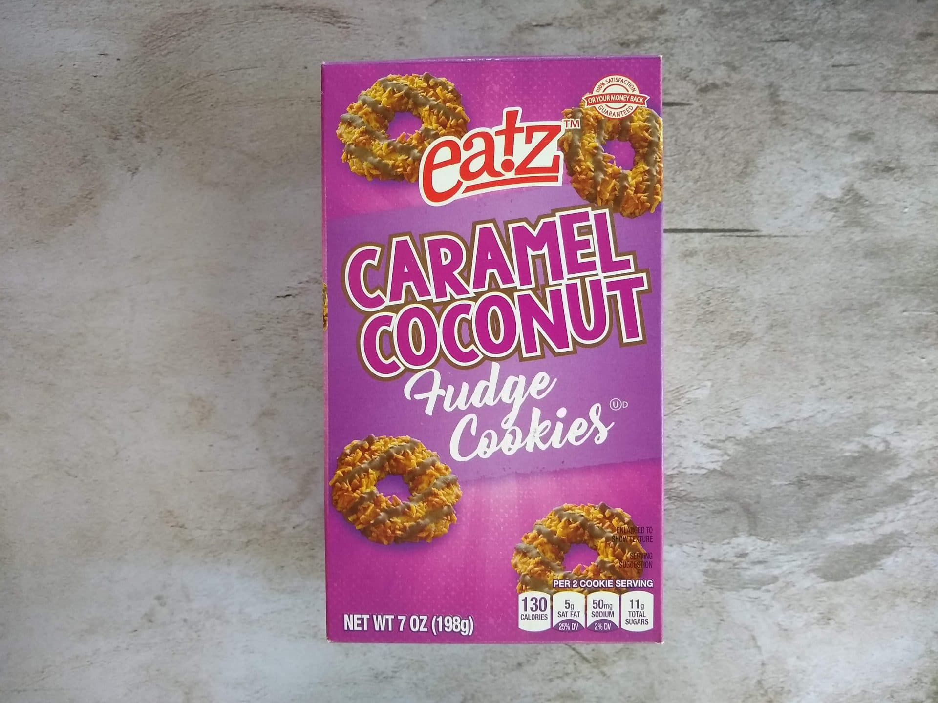 Eatz Caramel Coconut Fudge Cookies (Family Dollar)