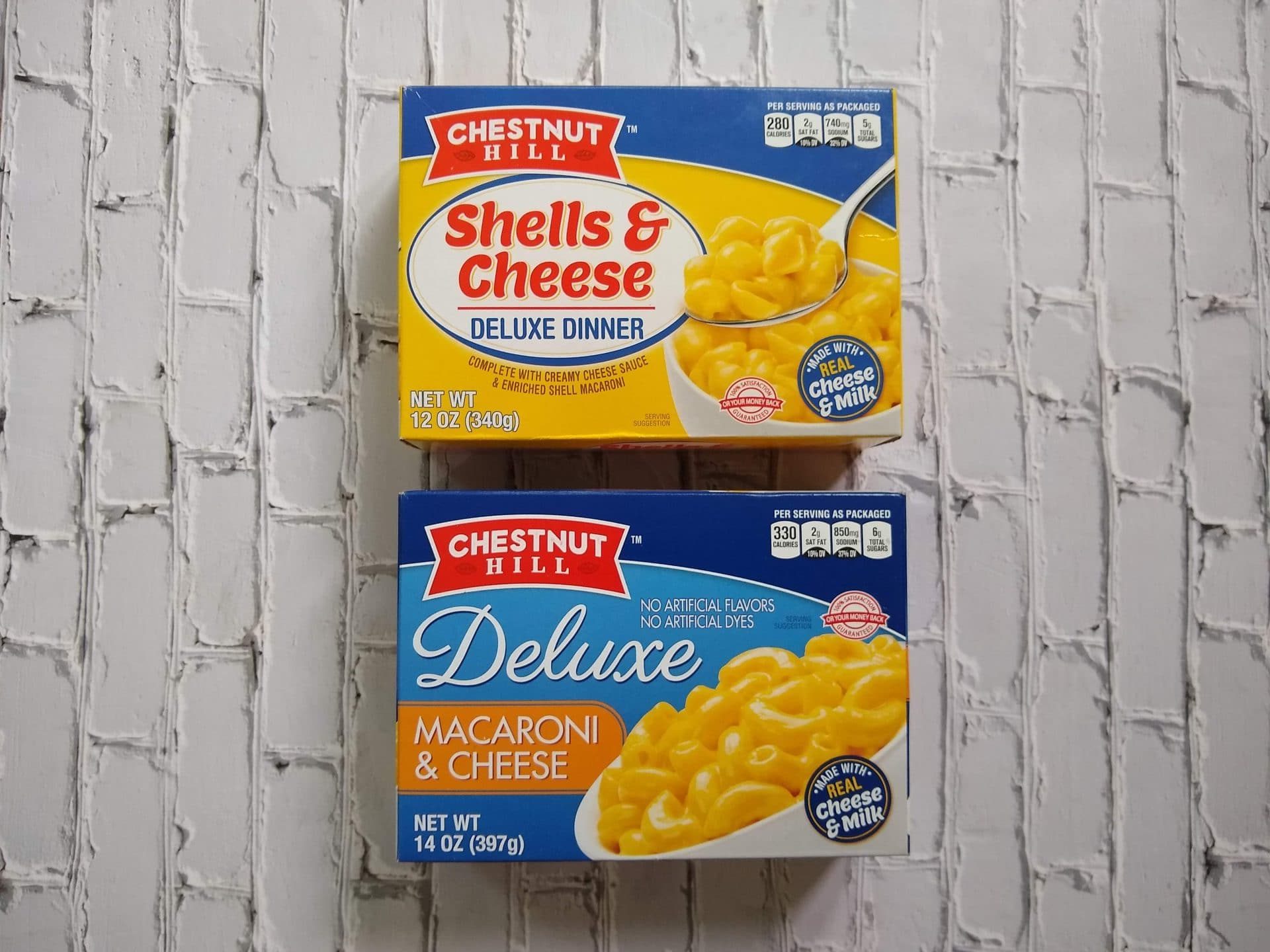 Chestnut Hill Shells & Cheese and Chestnut Hill Deluxe Macaroni & Cheese