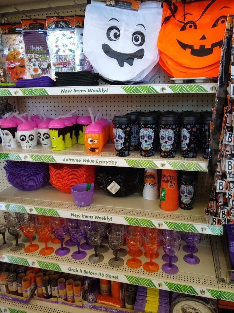 Halloween decorations at Dollar Tree