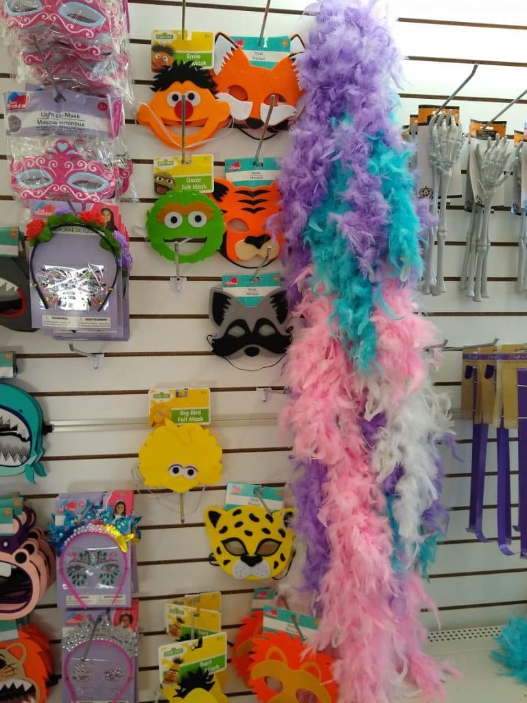 Halloween costumes at Dollar Tree