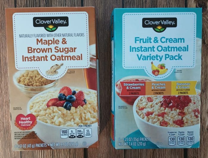 Clover Valley Instant Oatmeal