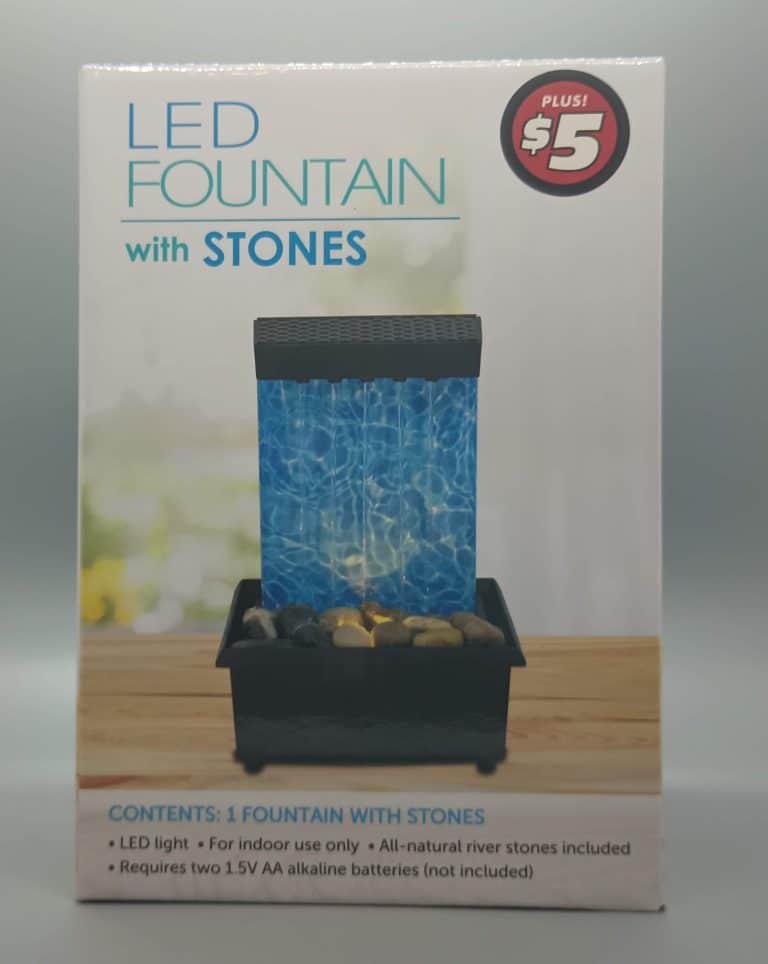 Dollar Tree LED Fountain with Stones